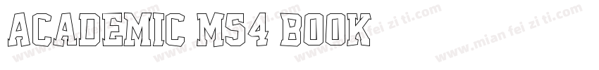 Academic M54 Book字体转换